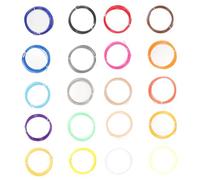 20 Pièces Filament D'impression 3d ABS 1,75mm | Recharges de Filament, Finition Brillante, Résistance Élevée, pour Loisirs Créatifs, Enseignants et Modèles Solide