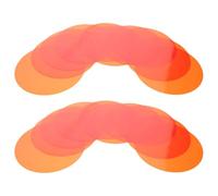 20 Pièces Film Filtrant LED Auto-adhésif Orange en Pet pour Plafonnier | Pose Rapide, Gain de Place, Effet Décoratif, Bords de Spots, Zones de Coiffeuse