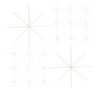 20 Pièces Flocon de Neige pour Bijoux Fil Métallique, Décoration de Noël | Cuivre et Laiton, Base à Perler Réutilisable, pour Fenêtres, Salles de Classe, Pendentifs, Hiver