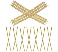 20 Pièces Frettes de Guitare en Laiton Or, Lisse | Kit Portable pour Luthiers et Bricoleurs, Usage sur Manche et Fingerboard, Pièces Solide
