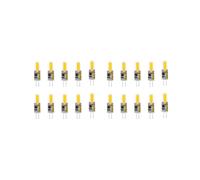 20 PièCes G4 LED COB Lampe 3W Ampoule Bougies Remplacent 30W 40W HalogèNe pour Lustre Projecteur, AC DC12V Blanc Chaud