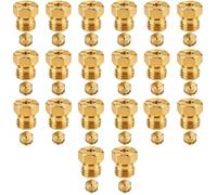 20 pièces Gicleur gaz Butane Universels,Jeu de Conversion pour GPL pour Gazinière 11 Diamètres (0.5mm à 1.35mm) pour Cuisinière et Plaque de Cuisson,Bouteille Gicleur Brûleur