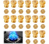 20 pièces Gicleur gaz Butane Universels,Jeu de Conversion pour GPL pour Gazinière,Cuisinière et Plaque Cuisson Bouteille Gicleur Brûleur,0.5*3-0.65*2-0.7*4-0.73-0.87*3-0.9-0.95-0.97*2-1.02-1.15-1.35