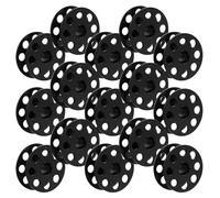 20 Pièces Grandes Canettes en Fer Noires 25mm | Lot, Compatibilité, Rangement, Précision D’usinage pour Entretien et Mise à Niveau
