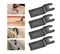 20 pièces HSS D6A Lames de scie oscillantes outil multifonction oscillant 32mm Bois plastiques Soft Metal Noir, Lame de scie