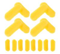 20 Pièces Insert Plastique Jaune de Remplacement | Protection de Jante, Surface Lisse, Réduit la Friction, pour Ateliers Mobiles et Entretien Pneus