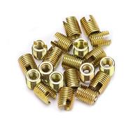 20 Pièces inserts filetés autotaraudeurs 302 Kit de réparation de douille d'insert de réparation de filetage en acier au carbone (M3 * 0.5 extérieur M5 * 0.5)