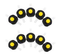20 Pièces Interrupteur à Bouton-poussoir Lampe Torche | Activation Haute Luminosité Clic, Design Compact, Plastique Aluminium, pour Mur et Lampe, Bricolage