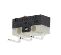 20 pièces interrupteur de fin de course 3 broches bornes PCB SPDT 1A 125V rouleau Arc levier Action instantanée pousser Micro souris commutateurs(BENT FOOT-1,100PCS)