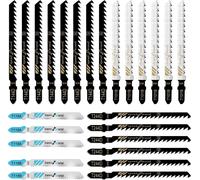 20 Pieces Jigsaw Blades for Wood Jigsaw Jigsaw Jigsaw Blade Jigsaw Blade for Wood Metal Plastic 5 Models