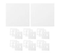 20 Pièces Joint de Panneau Mural, Isolation en Silicone Blanc | S’installe Derrière les Plaques, Étanchéité L’humidité, pour Ouvertures Murales et Mises à Niveau