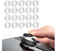20 Pieces Joystick Protective Ring,Invisible Joystick Protective Ring,Elasticated Game Controller Silicone Protective Sleeve,Controller Accessory,Elasticated Silicone Protective Sleeve