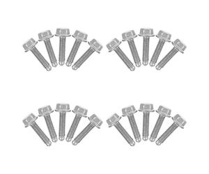 20 Pièces Kit de Boulons D'échappement de Voiture | Pièces de Rechange pour Modernisation Automobile, Bruit et Vibrations, Installation Facile, Entretien Simple