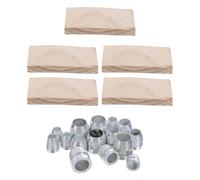 20 Pièces Kit de Coins pour Manche de Hache en Bois et Métal | Double Inclinaison Graduée, Diminue le Recul au Martelage, pour Bois Dur et Humide, Lot de Rechange