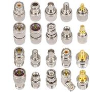 20 PièCes Kit de Connecteur Coaxial RF UHF SO239 PL259 Ensemble D'Adaptateur UHF à SMA / BNC / N / UHF / F Adaptateur Coaxial pour Antenne CB