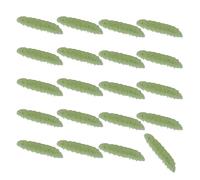 20 pièces leurres de pêche à la Mouche Souple avec Une Conception à Haute flottabilité Simulation de Larve appâts Souples pour leurres flottants de pêche en rivière et en mer