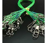20 Pièces Ligne De Pêche Pour Plomb Acier Fil De Pêche Cordon De Pêche Corde De Pêche Tracer Les Lignes Spinner Requin Expert 15-25cm