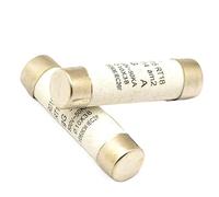 20 pièces/lot cartouche remplie de poudre fusible cylindrique RO15 tuyau d'assurance en céramique 10 * 38 1A 500V RT14 RT18 aM2 RT19 fusible en céramique Câblage de protection