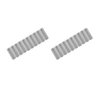 20 Pièces M8 zingué en Acier au Carbone Longue Tige écrou Hex Hexagonal Manchon écrou Entretoise Attaches Filetées écrou de Couplage Raccord Droit Tige Hexagonale