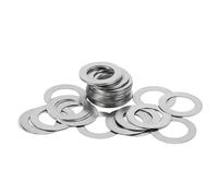 20 pièces M9 M10 M11 M12 M13 épaisseur 0.1mm 0.2mm 0.3mm 0.5mm 1mm Rondelle Plate en Acier Inoxydable Joint ultra-mince cale fine, 13x22x1, Taille unique