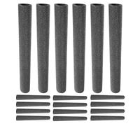 20 Pièces Manchon Isolant Thermique Amovible en Mousse PE Noire | Installation sans Outil, Résistant aux Intempéries, Grip Mousse Doux, pour Rampes et Aires de Jeux