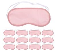 20 Pièces Masque Sommeil Jetable Rose en Polyester | Cache Yeux Sommeil, Bloque la Lumière, Portable, Yeux Sommeil, car Ride et Lit