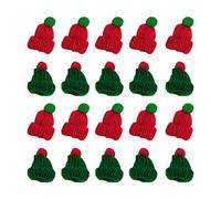 20 Pièces Mini Bonnet Chapeau De Couleurs Pour Le Bricolage Porte-couverts Père Noël Décor De Mini Chapeau Créatif Chapeaux D'artisanat Mini Téléphone Portable En Tissu Laine