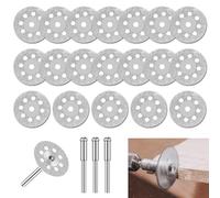 20 Pièces Mini Disque Diamant à Tronçonner(22 mm), pour Mini Disque Diamant Dremel, Pour une Coupe Ultra Fine des Carreaux, du Verre et De La Pierre Naturelle