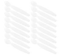 20 Pièces Mini Spatule Cosmétique Réutilisable PP Blanc | Application Hygiénique, Dosage Précis et Pose Uniforme, Pratique à Maison Voyage