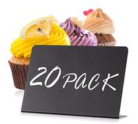 20 Pièces Mini Tableau Noir Ardoise 10x7 cm pour Les Inscriptions à Craie Liquide - Petits Panneaux D'affichage En Plastique - Numéros de Tables - Petit Tableau - Mini Tableau a Craie