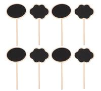 20 Pièces Mini Tableau Noir en Bois Bâton, Étiquettes Plantes | Insertion Facile, Surface Lisse sans Bavure, pour Pots de Fleurs, Bonsaï, Bureau, Étiquettes de Prix