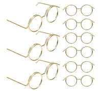 20 Pièces Monture de Lunettes, Accessoires de Déguisement Mini | Alliage Métallique Léger, Finition Lisse Polie, pour Loisirs Créatifs, Projets Diy, Filles et Photographes