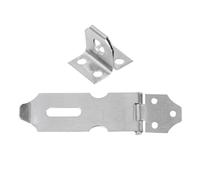 20 Pièces Moraillon de Cadenas en Acier Loquet Robuste | Sécurité Renforcée, Installation Facile, Usage pour Cage pour Animaux et Armoire, Fixations Argenté