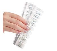 20 Pièces Nail Art Autocollant Imperméable Été Couverture Complète Enveloppes Bijoux Accessoires De Manucure Décalcomanies Autocollants Bandes De Vernis Imperméables Bricolage Art Enveloppes Longue