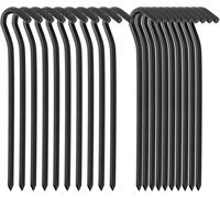 20 Pieces Of Lightweight And Durable Tent Pegs, 18 Cm/7 Inches, Metal Tent Hooks, Aluminium Ground Pegs For Outdoor Hiking, Camping Tent.