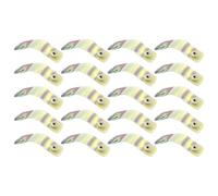 20 Pièces Organiseur de Câbles Transparent en PVC Réutilisable | Gestion des Câbles, Protège la Gaine, pour Chargeurs et Petits Appareils, Bureau ou École