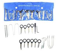 20 pièces Outils de démontage d'autoradio Universel Kit démontage Autoradio pour Mercedes-Benz BMW VW Audi