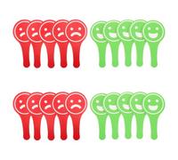 20 Pièces Palettes de Vote Double Face en Plastique Rouge et Vert pour | Réponse Instantanée pour Enseignants et Élèves, Communication Claire Lors D’activités Collectives, Impression Vive