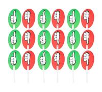 20 Pièces Panneaux Pouce Levé et Baissé, Palettes de Vote | Plastique Vert et Rouge, Usage en Classe, pour Élèves et Enseignants, Fournitures Scolaires Interactives