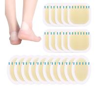 20 Pièces Pansements Ampoules Talon,Pansements Invisibles en Gel Hydrocolloïde,Pansements Ampoules,Invisibles Pansements Hydrocolloïde Gel,Pansements Ampoules Talon pour Prévention et Soin des Pied