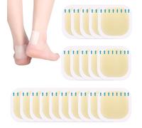 20 Pièces Pansements Ampoules Talon, Pansements Invisibles en Gel Hydrocolloïde, Transparents Talons Hauts Pansements Ampoules, pour prévention et soin des au pied, orteil et talon (Carré)