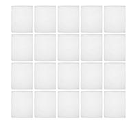 20 Pièces Paquet Filtrants en Filet à Fermeture Éclair, Blancs | Polyester à Maille Fine, Design Transparent, Réutilisables et Lavables, pour Charbon Actif et Médias
