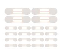 20 Pièces Patch Anti-rides Cou V30, Plastique, Ton Khaki | Adhérence Proche Peau, Usage Quotidien et Activités Régulières, pour Femmes