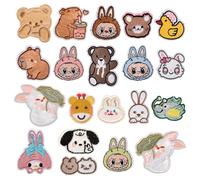 20 Pièces Patch Thermocollant Brodés, Ecusson Tissu Thermocollant, Patchs Thermocollants à Motifs d'animaux, Patchs de Réparation de Couture, pour Enfants et Adultes Vêtements, Chapeaux,Jeans, T-Shirt