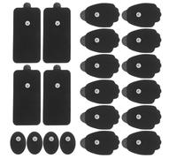 20 Pièces Patchs de Massage Réutilisables Noirs en Plastique | Forme Longue Ovale, Ajustement Ergonomique, Usage Multifonction, Soulage la Fatigue, Lot D'accessoires
