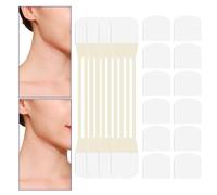 20 pièces patchs de serrage du cou - bande de levage de peau invisible, bandes de levage de cou imperméables et respirantes | Support raffermissant anti-rides pour une texture de peau lisse,