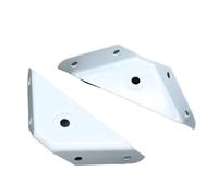 20 pièces peinture blanche Triangle épaissi Code d'angle fixe armoire suspendue à trois côtés lit de pulvérisation attelle Pour Bureau(2.0White Paint)