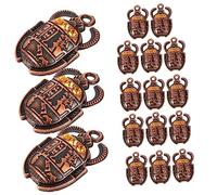 20 Pièces Pendentif Scarabée Symbole Du Scarabée Égyptien Coléoptère Scarabée Égyptien Antique Figurine Scarabée Scarabée Charmes Égyptiens Vintage L'egypte Ancienne Alliage