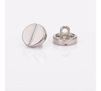20 pièces, petit bouton de 9 mm for vêtements, chemises(Silver)
