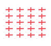 20 Pièces Petit Drapeau Anglais Portatif en Polyester | Drapeau à Main, Usage Commercial et Public, Tige en Plastique, Multi-usage, Décor Extérieur